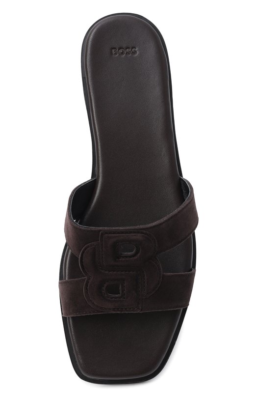 Замшевые шлепанцы Charlize BOSS 50563333 Коричневый  50563333 Фото 6