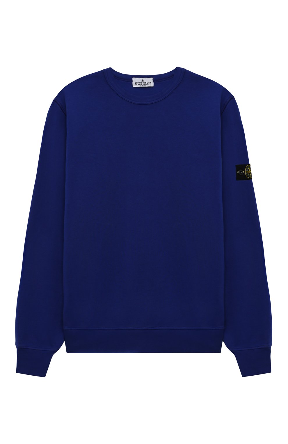 Хлопковый свитшот STONE ISLAND синего цвета по цене 14500 руб., арт. 801661340/6-8, фото 1 Хлопковый свитшот STONE ISLAND, арт. 801661340/6-8, фото 1