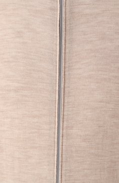 Мужской кардиган из шерсти и кашемира BRUNELLO CUCINELLI бежевого цвета, арт. M2400B2006 | Фото 6 (Рукава: Длинные; Длина (для топов): Стандартные; Материал внешний: Шерсть; Мужское Кросс-КТ: Кардиган-одежда; Стили: Кэжуэл; Застежка: Молния)