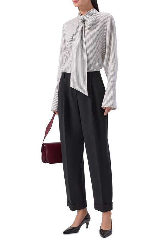 Брюки из шерсти и вискозы 12 STOREEZ 126472 Чёрный  126472 Фото 2