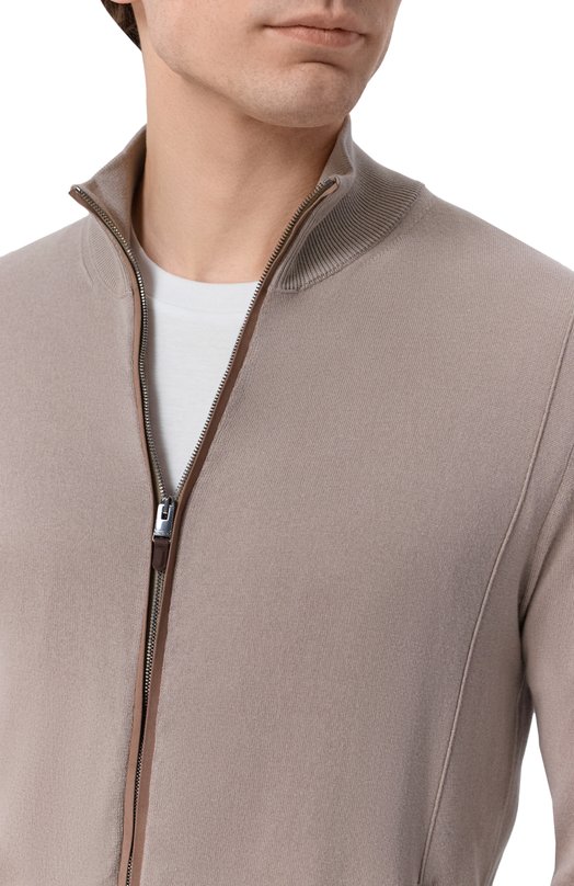 Кардиган Canali C1159/MK02054 Бежевый  C1159/MK02054 Фото 5