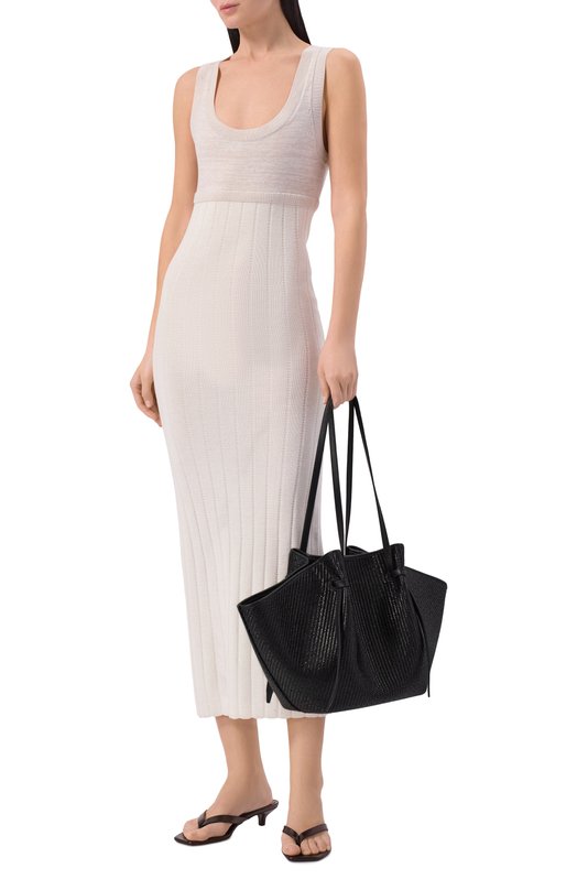 Сумка-тоут Mochi large Yuzefi LARGE M0CHI/W0VEN RAFFIA Чёрный  LARGE M0CHI/W0VEN RAFFIA Фото 3