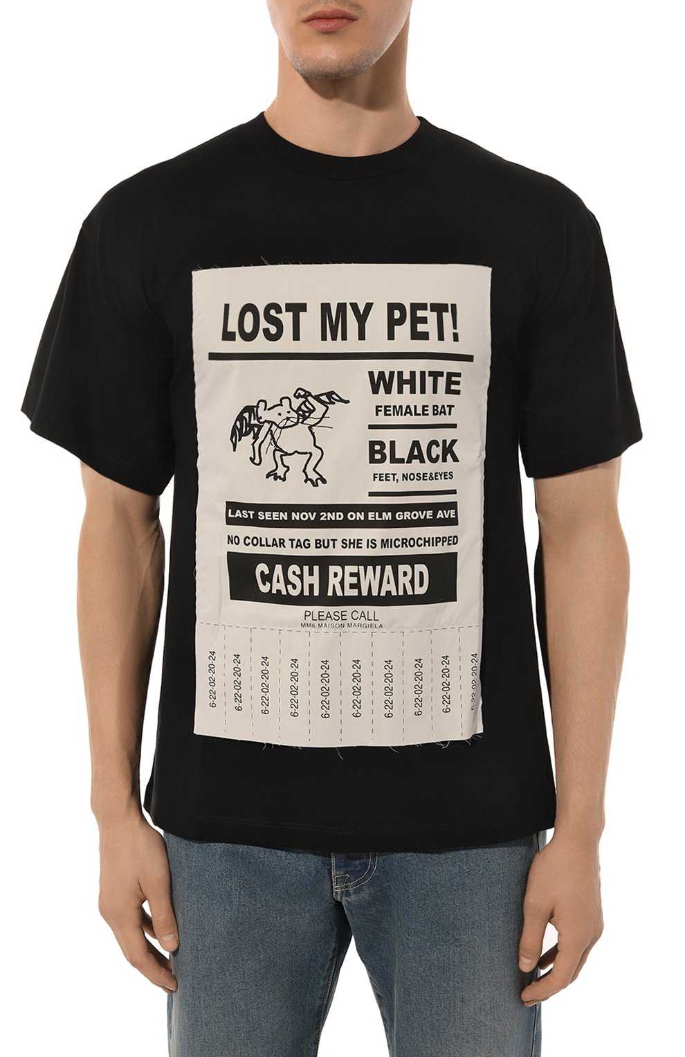 Хлопковая футболка MM6, арт. SH2GC0014/S23588, фото 3