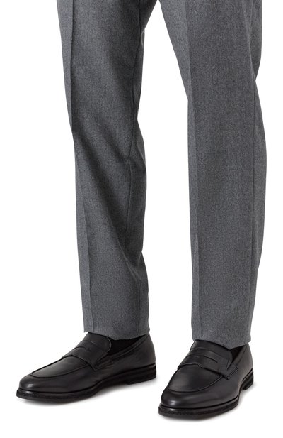 Кожаные пенни-лоферы BARRETT черного цвета по цене 74350 руб., арт. 252U018.7, фото 3 Кожаные пенни-лоферы BARRETT, арт. 252U018.7, фото 3