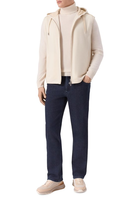 Шерстяной жилет Stefano Ricci MDJ6100130/5650_001 Кремовый  MDJ6100130/5650_001 Фото 2