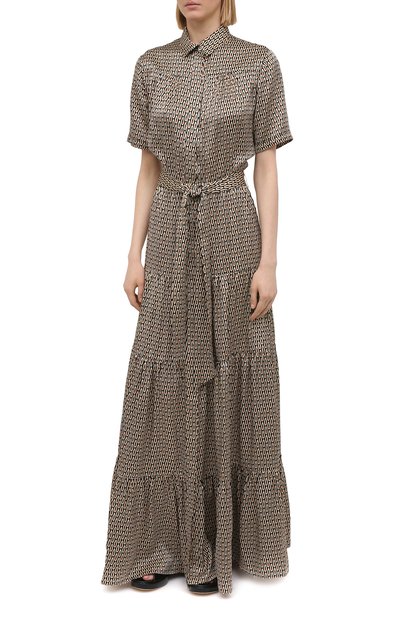 Шелковое платье KITON, арт. D51348K09T56, фото 3