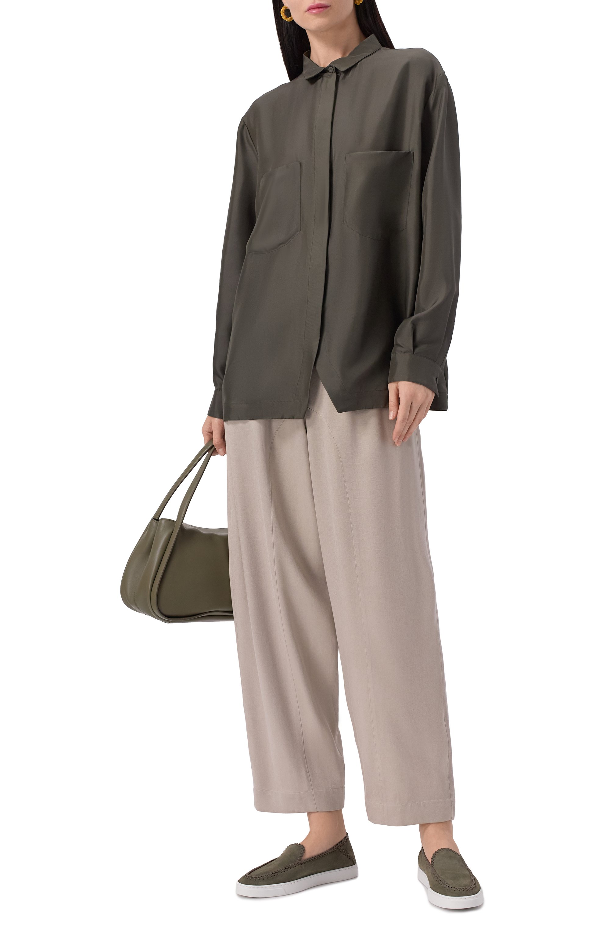 Замшевые лоферы galleria 3 GIORGIO ARMANI, арт. X1Y004/XF738, фото 2