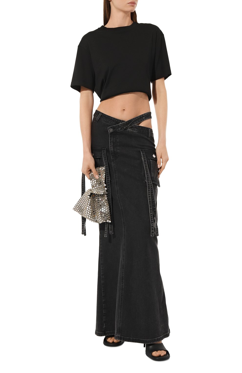 Сумка GIUSEPPE DI MORABITO черного цвета по цене 43450 руб., арт. SS23002BG-S-224, фото 7 Сумка GIUSEPPE DI MORABITO, арт. SS23002BG-S-224, фото 7