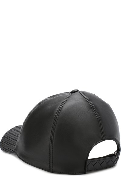 Кожаная бейсболка с плетением intrecciato BOTTEGA VENETA, арт. 521538/4V518, фото 2