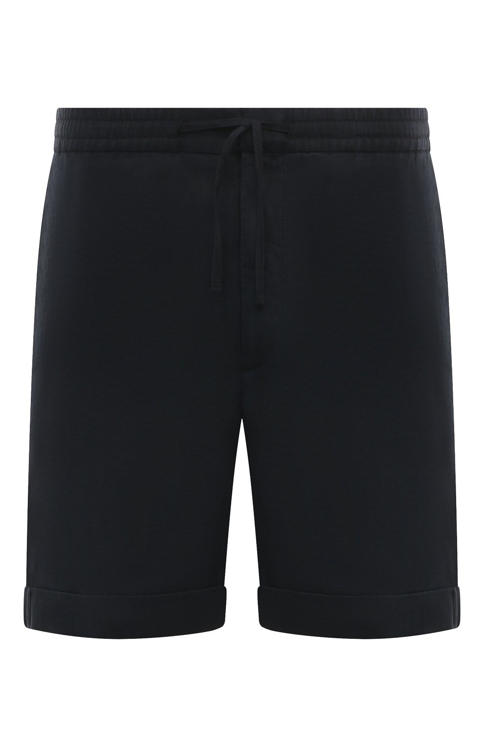 Льняные шорты CANALI темно-синего цвета по цене 52250 руб., арт. 95606/SG02985, фото 1 Льняные шорты CANALI, арт. 95606/SG02985, фото 1