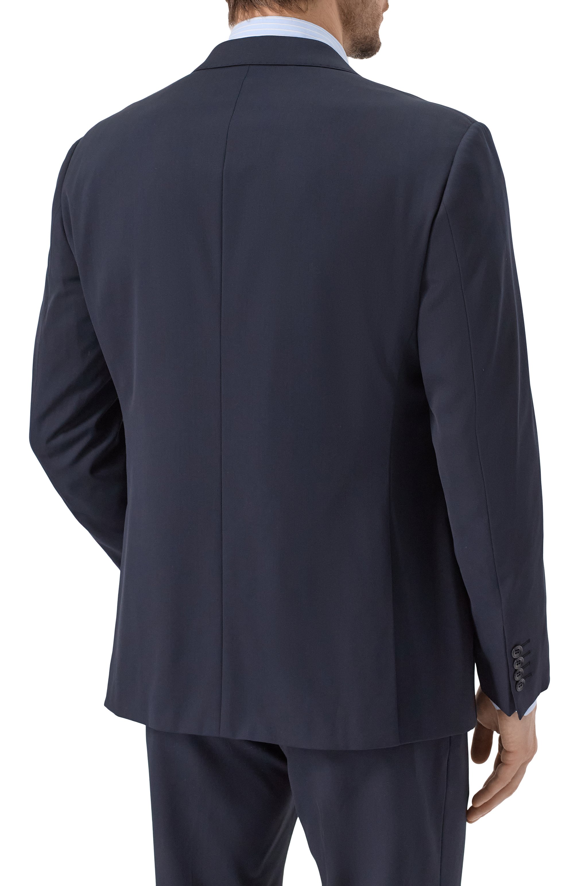 Шерстяной костюм GIORGIO ARMANI темно-синего цвета по цене 188000 руб., арт. 8WGAV001/T0075, фото 5 Шерстяной костюм GIORGIO ARMANI, арт. 8WGAV001/T0075, фото 5