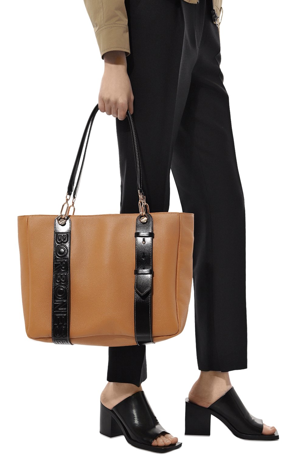 Сумка-шопер oyster medium BORBONESE, арт. 923736, фото 2