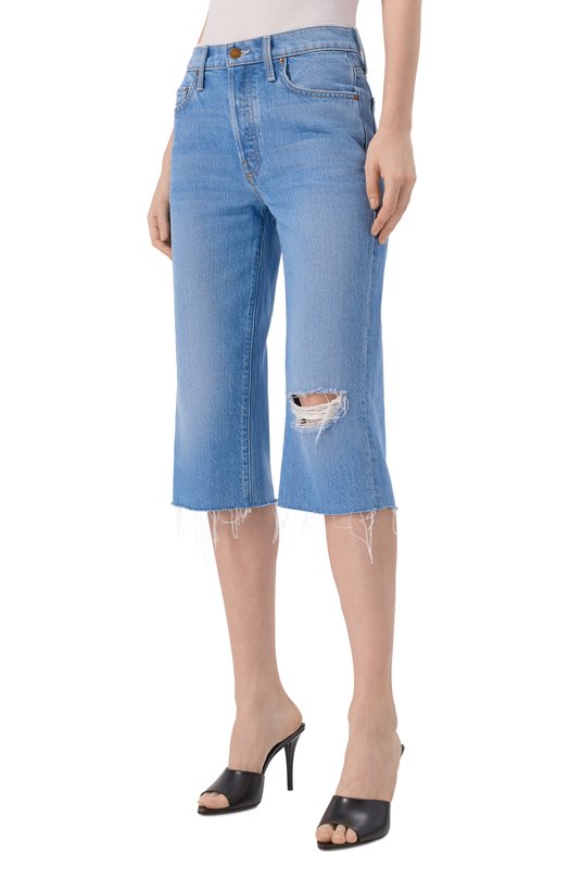 Джинсовые шорты The Half Eaten Fray Mother 11346-1321 Голубой  11346-1321 Фото 3