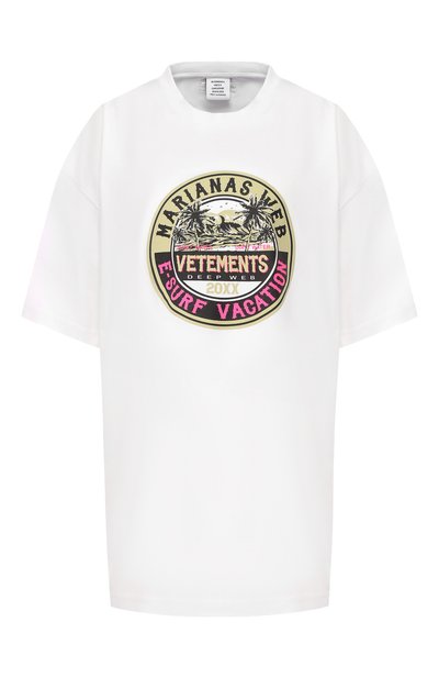 Женская хлопковая футболка VETEMENTS, арт. UAH20TR925/W