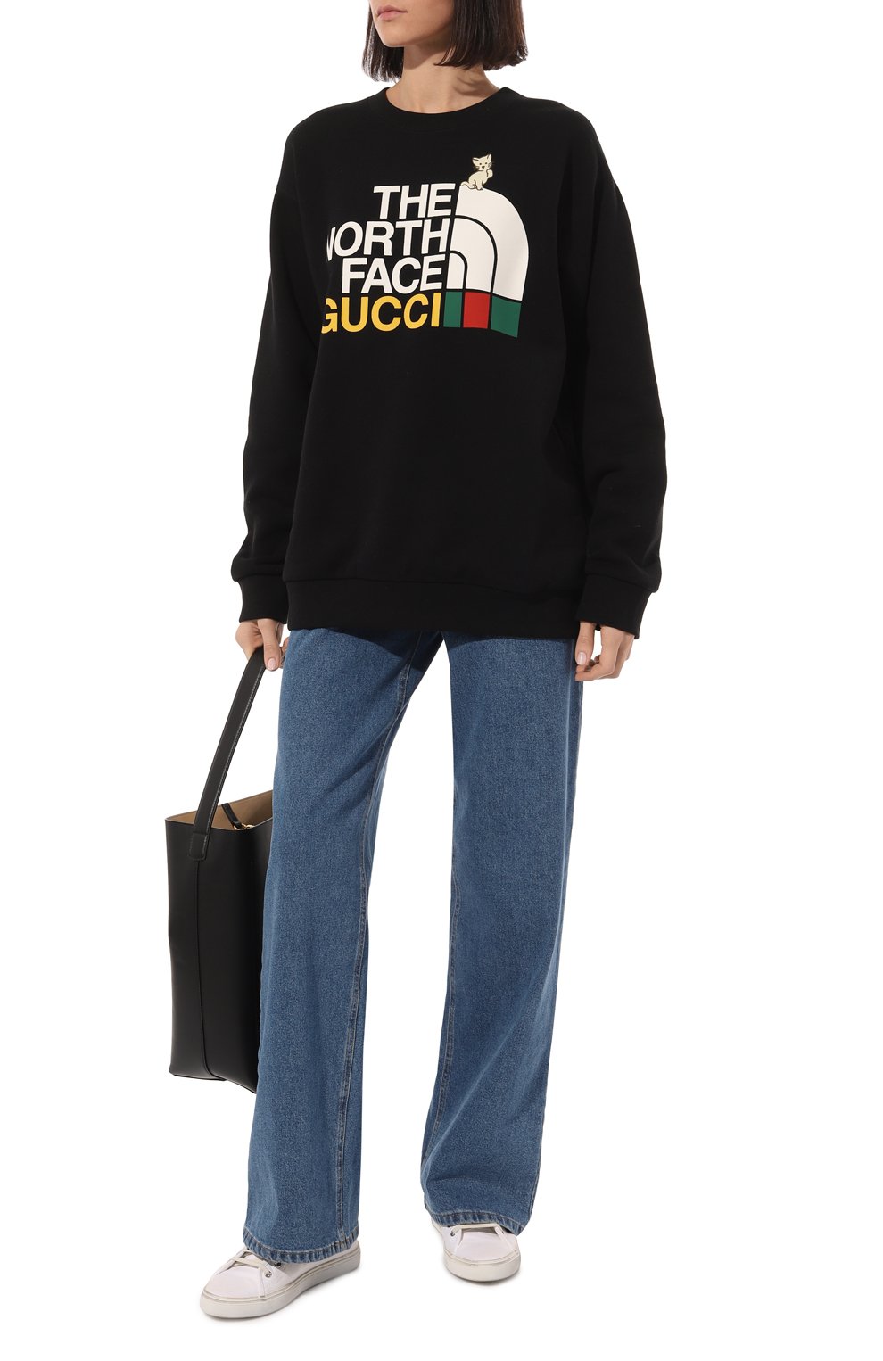 Хлопковый свитшот the north face x gucci GUCCI, арт. 617964 XJDTE, фото 2