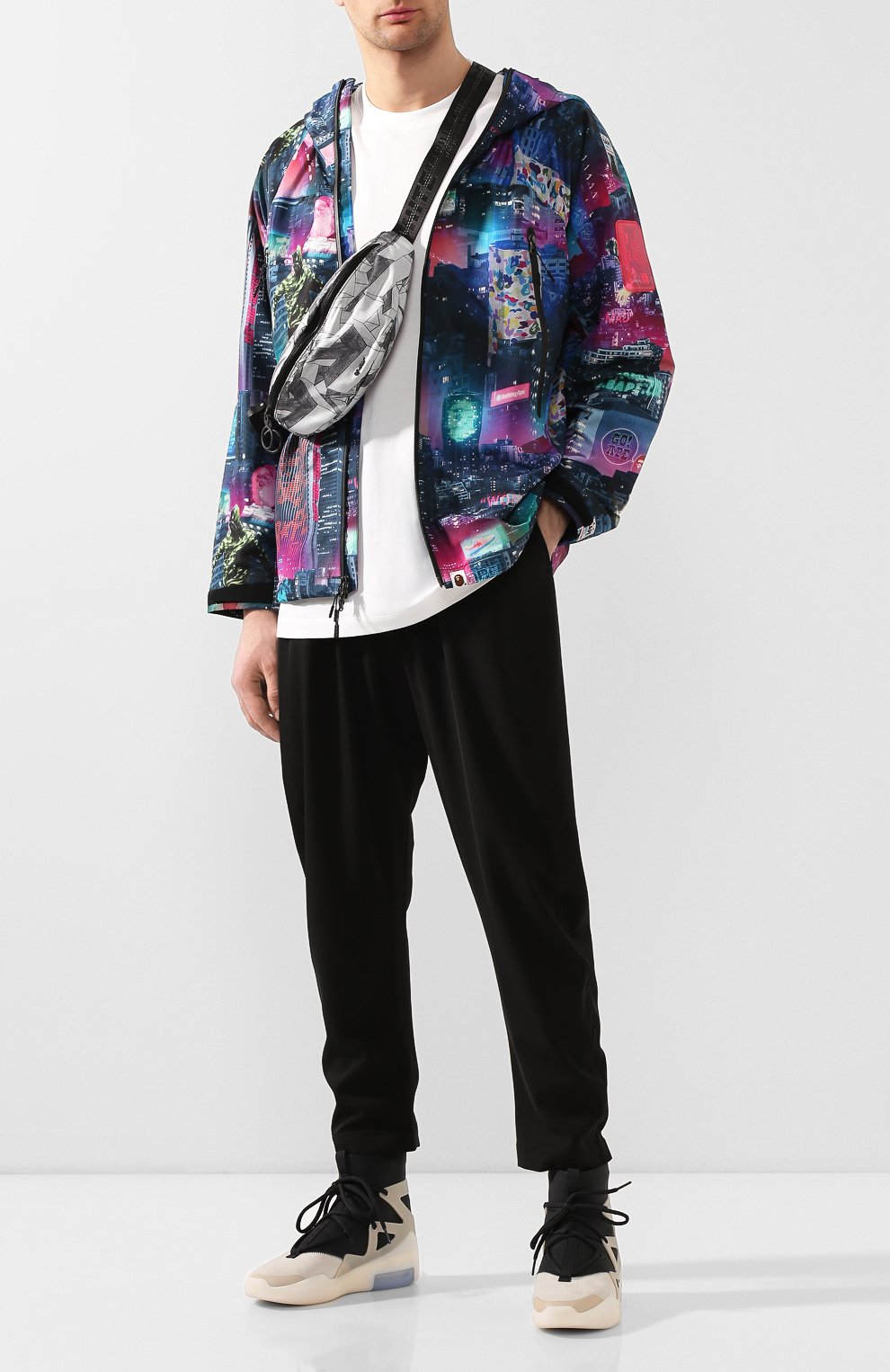 Текстильная поясная сумка OFF-WHITE, арт. 0MNA074R20E480339908, фото 2