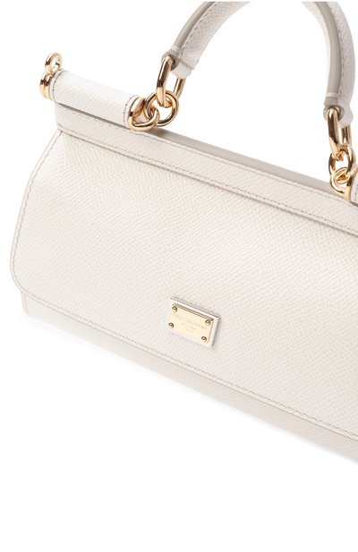 Сумка my sicily small DOLCE & GABBANA кремового цвета по цене 143000 руб., арт. BB7116/B1001, фото 3 Сумка my sicily small DOLCE & GABBANA, арт. BB7116/B1001, фото 3