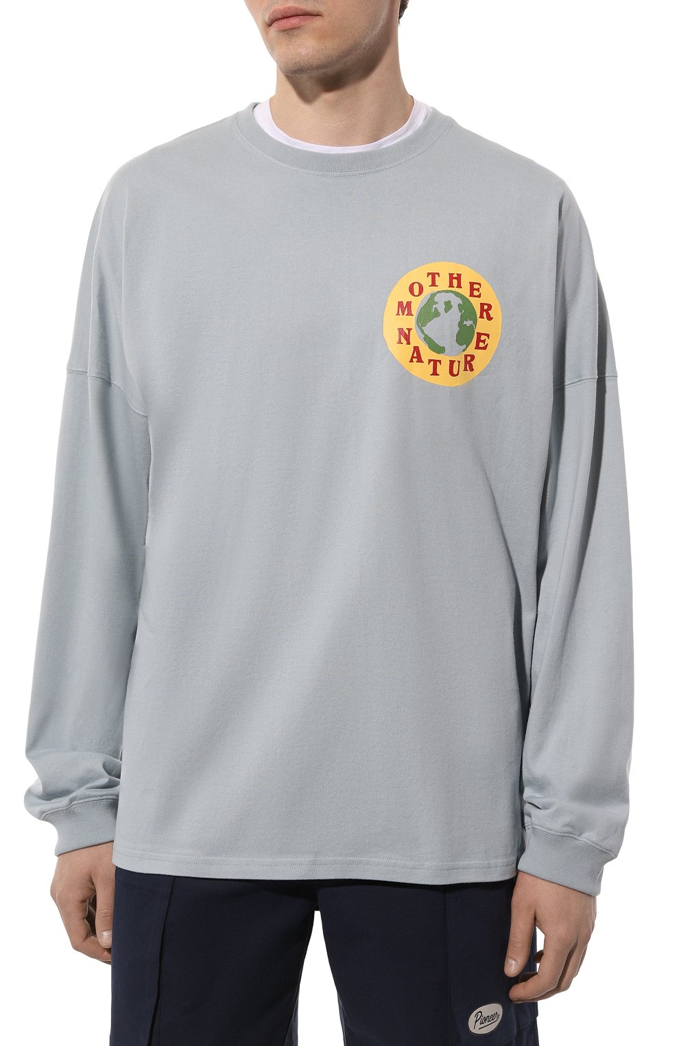 Хлопковый лонгслив TEE LIBRARY, арт. TC0L-37-SB, фото 3