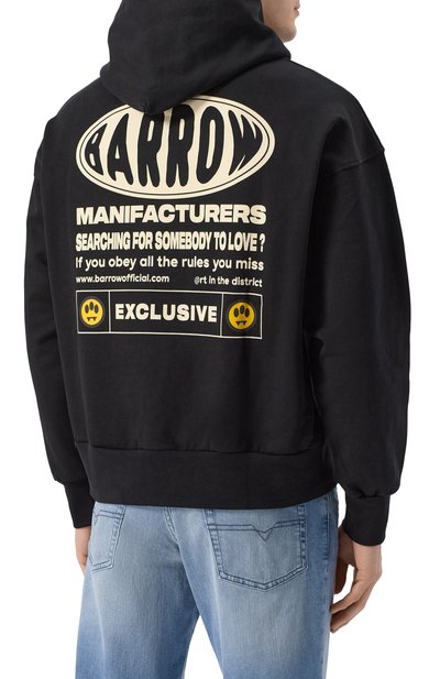 Хлопковое худи BARROW, арт. S5BWMAHS063, фото 4