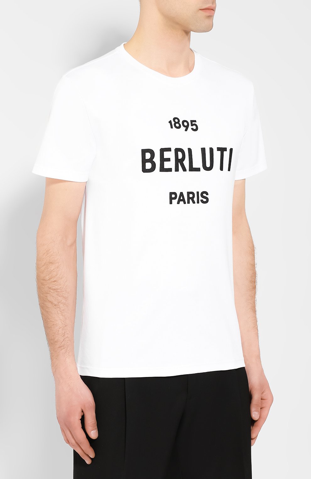 Хлопковая футболка BERLUTI, арт. R15JRS29-004, фото 3