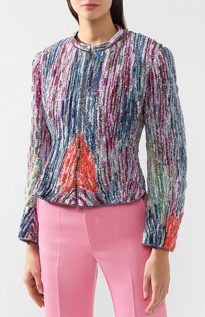 Жакет с декоративной отделкой GIORGIO ARMANI разноцветного цвета по цене 1280000 руб., арт. 8WHGR004/T00HK, фото 3 Жакет с декоративной отделкой GIORGIO ARMANI, арт. 8WHGR004/T00HK, фото 3