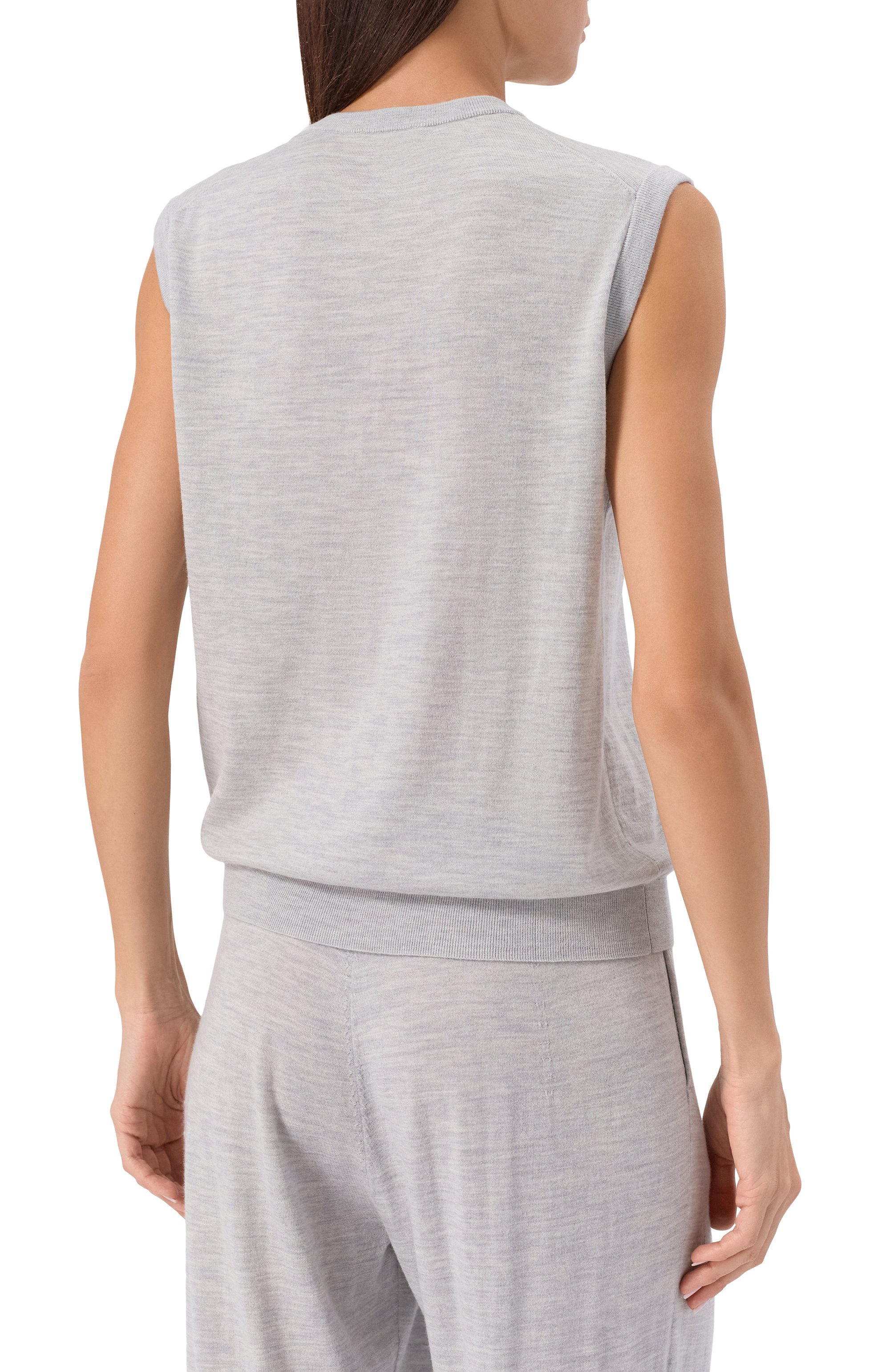 Жилет из шерсти и шелка 12 STOREEZ, арт. 134021, фото 4