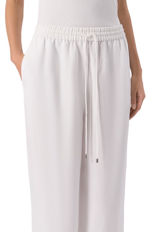 Брюки из лиоцелла и льна BOSS 50562213 Белый  50562213 Фото 5