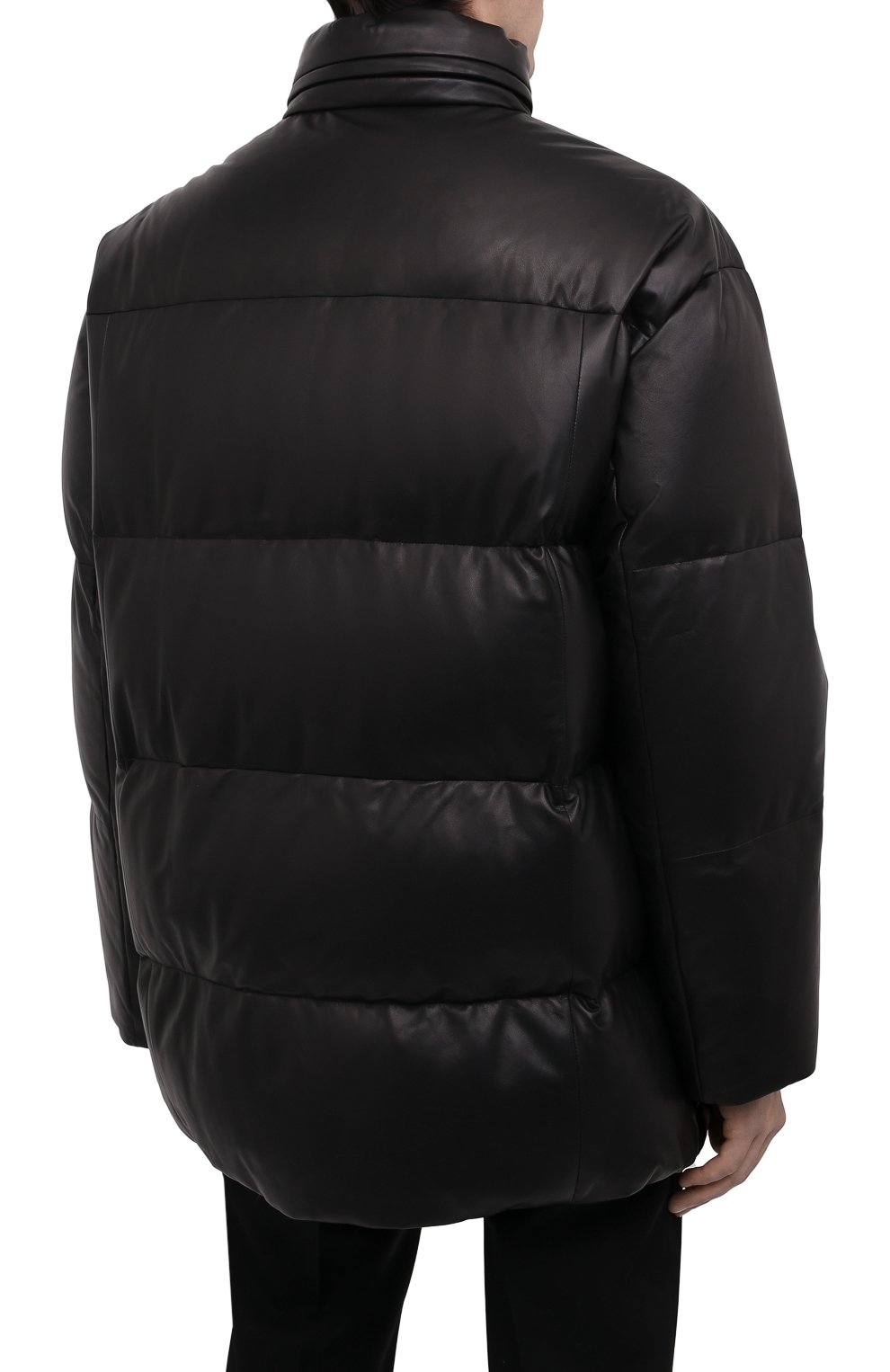 Кожаный пуховик PRADA, арт. UPS559-JHI-F0002, фото 4