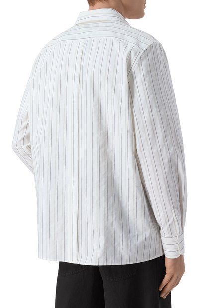 Хлопковая рубашка SAINT LAURENT, арт. 848033/Y7K19, фото 4