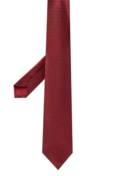 Шелковый галстук KITON бордового цвета по цене 41650 руб., арт. UCRVKPC03M19, фото 3 Шелковый галстук KITON, арт. UCRVKPC03M19, фото 3