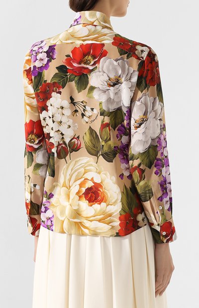 Шелковая блузка DOLCE & GABBANA, арт. F5M43T/IS1A0, фото 4