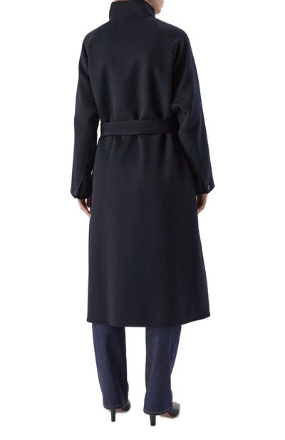 Пальто EMPORIO ARMANI темно-синего цвета по цене 106500 руб., арт. EW001301/AF14263, фото 4 Пальто EMPORIO ARMANI, арт. EW001301/AF14263, фото 4