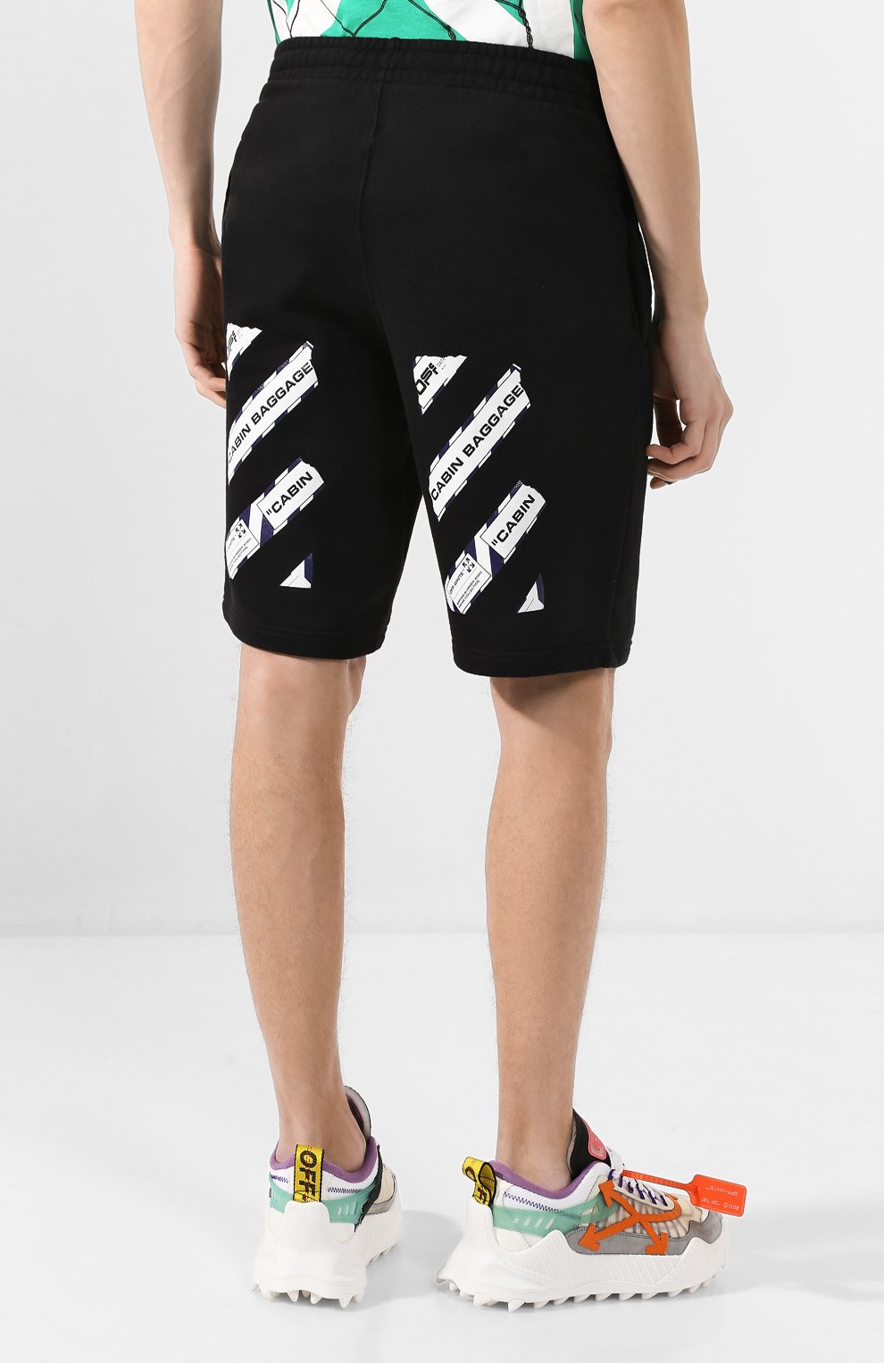 Хлопковые шорты OFF-WHITE, арт. 0MCI006S20E300031088, фото 4