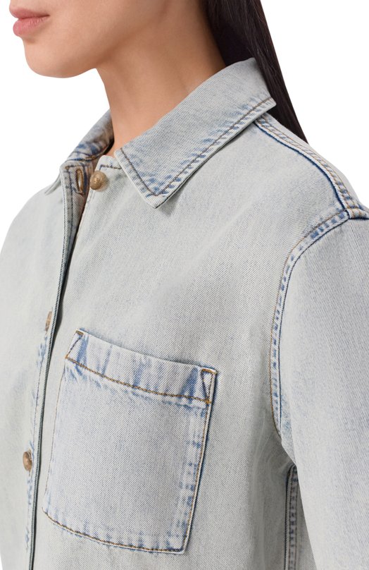 Джинсовая рубашка Bowling 12 STOREEZ 136352 Голубой  136352 Фото 5