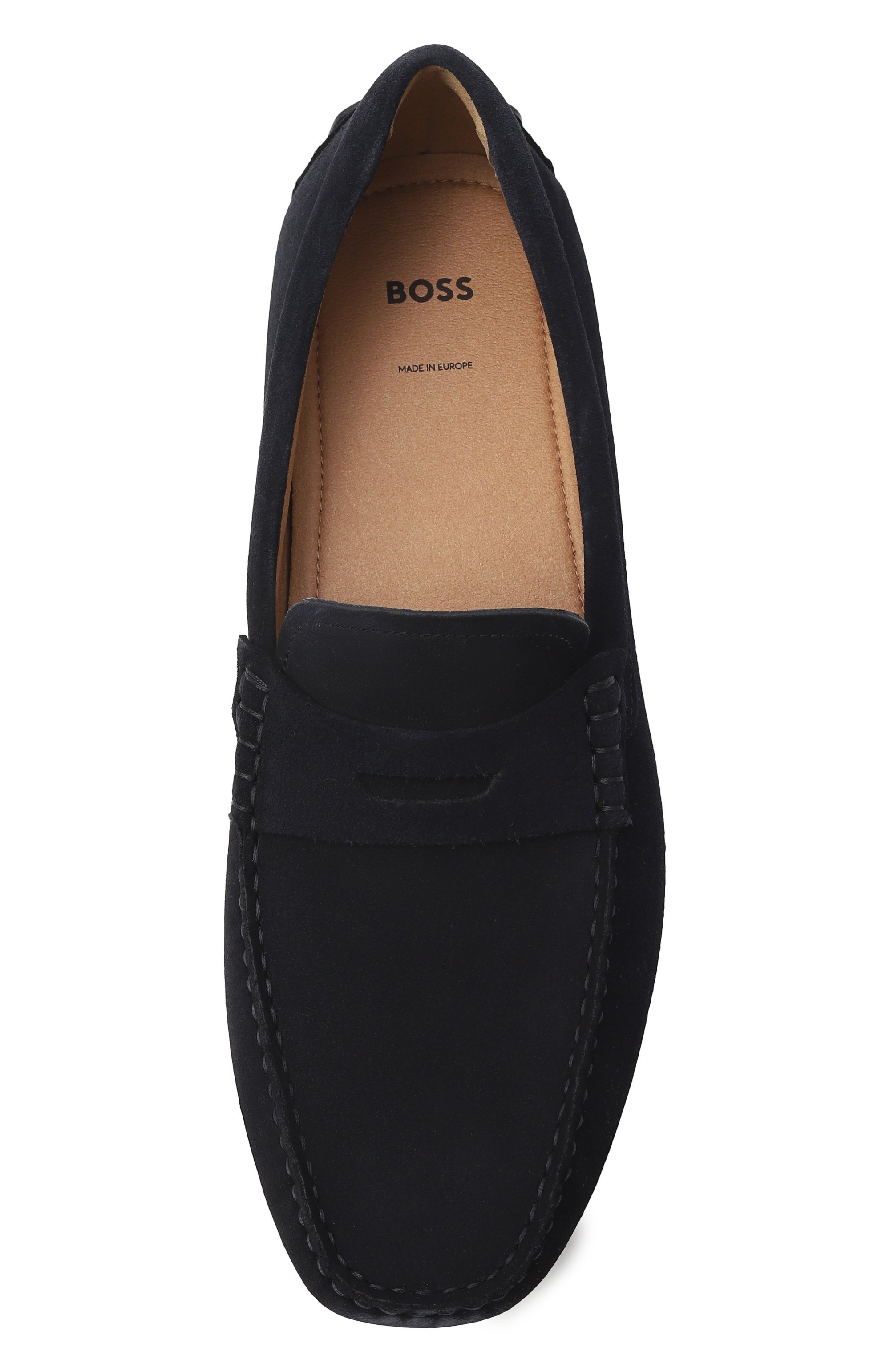 Замшевые мокасины noel BOSS темно-синего цвета по цене 29850 руб., арт. 50541750, фото 6 Замшевые мокасины noel BOSS, арт. 50541750, фото 6