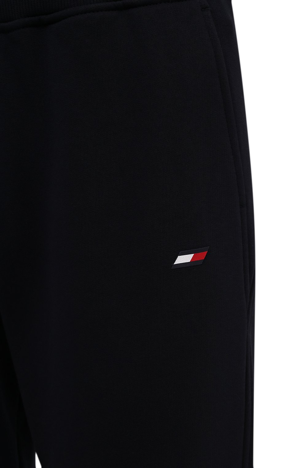 Хлопковые брюки TOMMY HILFIGER темно-синего цвета по цене 12990 руб., арт. S10S101159, фото 5 Хлопковые брюки TOMMY HILFIGER, арт. S10S101159, фото 5