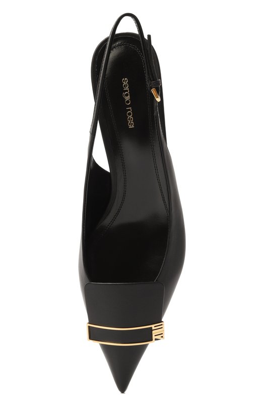 Кожаные туфли sr1 Sergio Rossi B14500/MMVN13 Чёрный  B14500/MMVN13 Фото 6