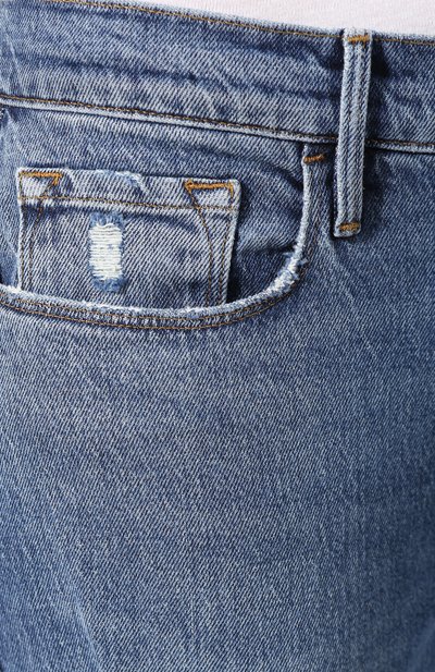Джинсы с потертостями FRAME DENIM синего цвета по цене 22800 руб., арт. LGJC439, фото 5 Джинсы с потертостями FRAME DENIM, арт. LGJC439, фото 5