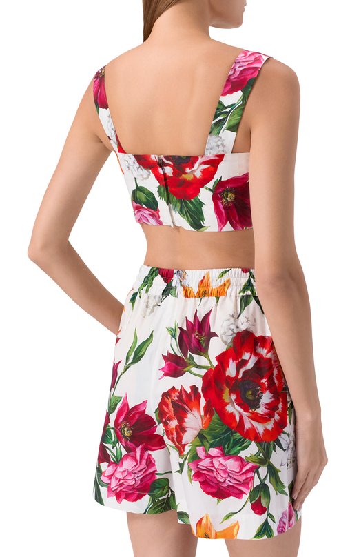 Хлопковый топ Dolce & Gabbana F7U70T/HS5TQ Разноцветный  F7U70T/HS5TQ Фото 4
