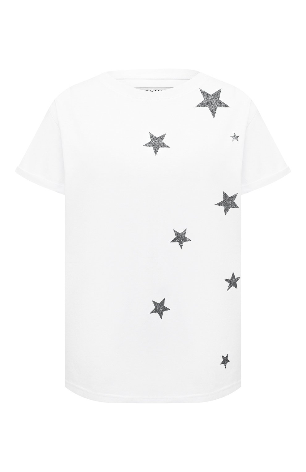 Хлопковая футболка SEVEN LAB, арт. T20-STARS-GMULTI white, фото 1