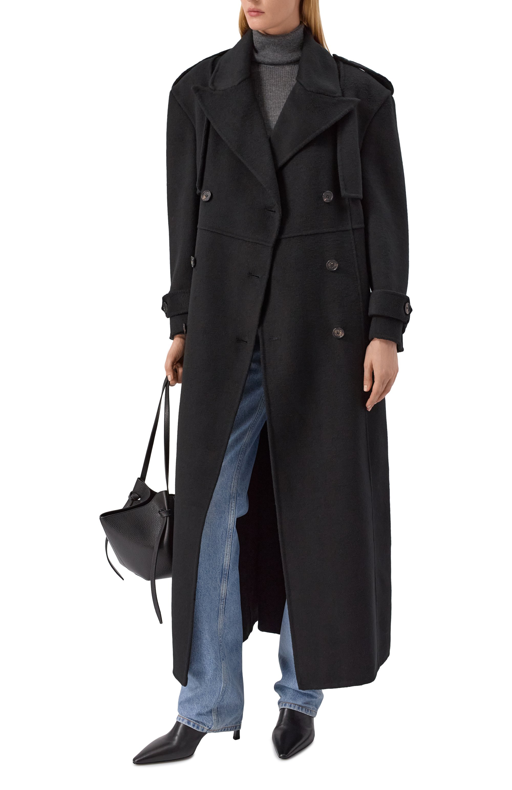 Шерстяной тренч GIUSEPPE DI MORABITO, арт. 05FWC0050U 05363, фото 2