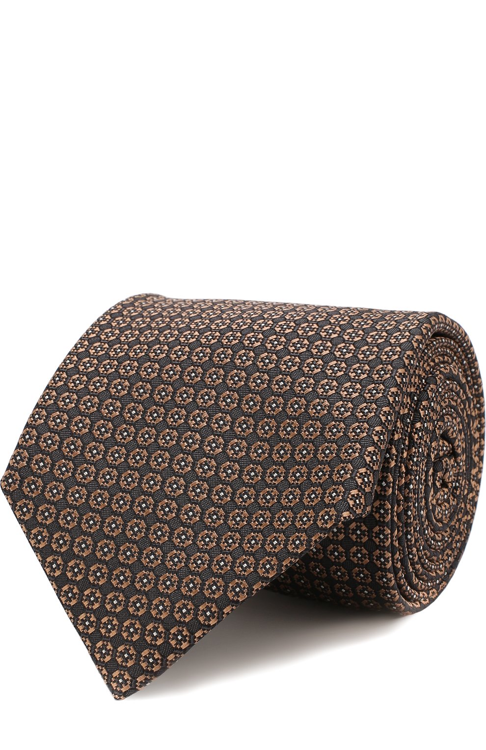 Шелковый галстук с узором BRIONI, арт. 062I00/07430, фото 1