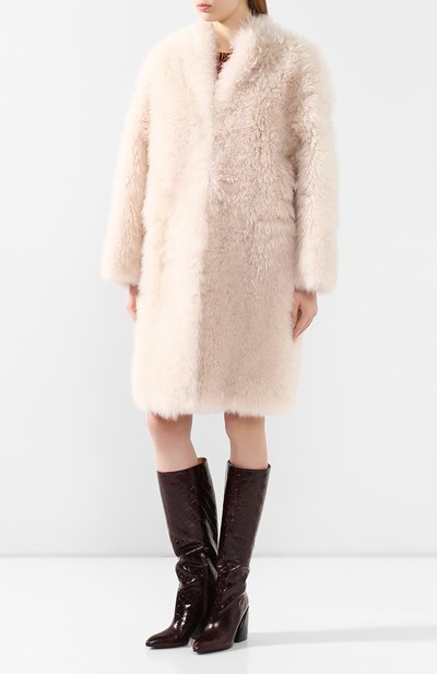 Шуба VALENTINO бежевого цвета по цене 1740000 руб., арт. SF0FA801QAF, фото 3 Шуба VALENTINO, арт. SF0FA801QAF, фото 3