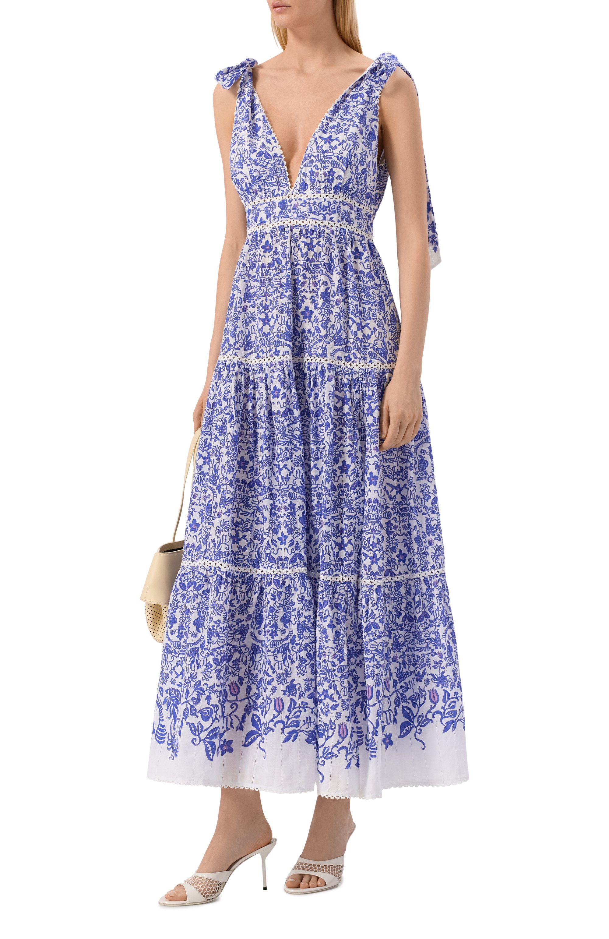 Хлопковое платье POUPETTE ST BARTH, арт. WPER26LC3TWU, фото 2