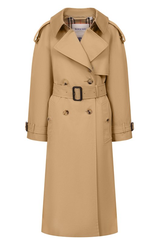 Хлопковый тренч Burberry 8118541 Бежевый 8118541