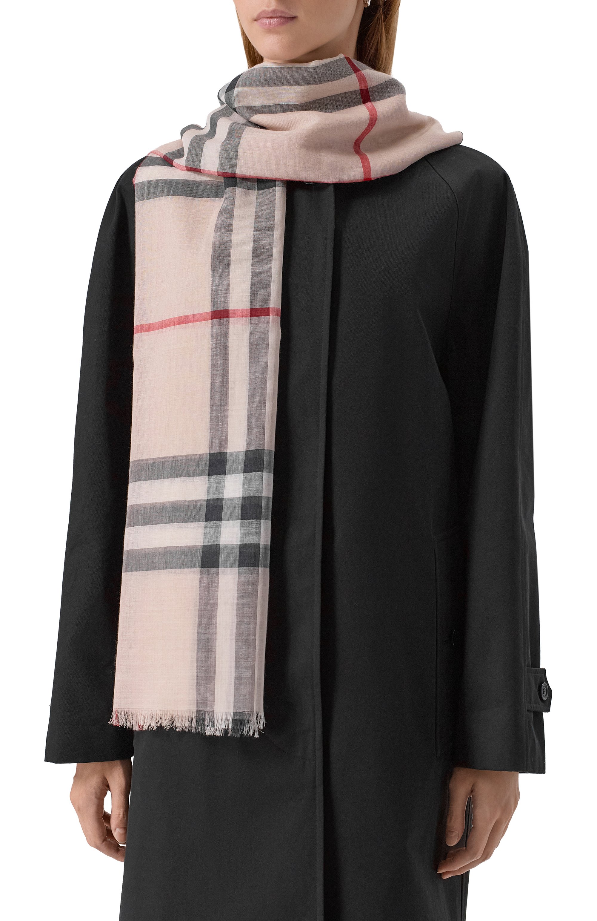 Шарф из шерсти и шелка BURBERRY, арт. 8078782, фото 2