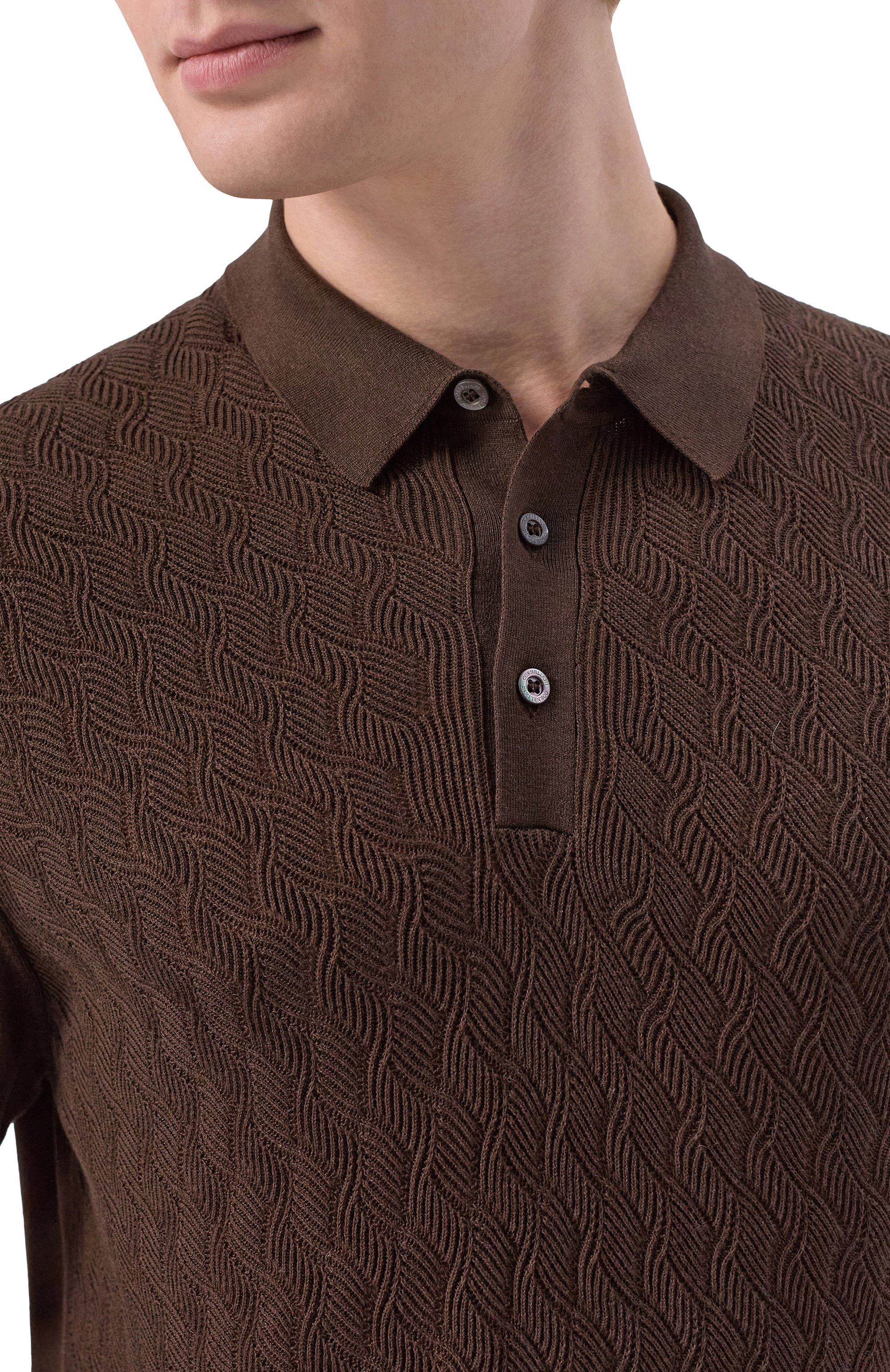 Поло из шелка и хлопка CORNELIANI, арт. 27M554/2725167, фото 5