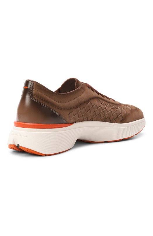 Кожаные кроссовки Bounce Santoni MBBG22199BARTTII Коричневый  MBBG22199BARTTII Фото 4