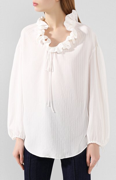 Блузка из смеси вискозы и шелка STELLA MCCARTNEY, арт. 600617/S0A44, фото 3