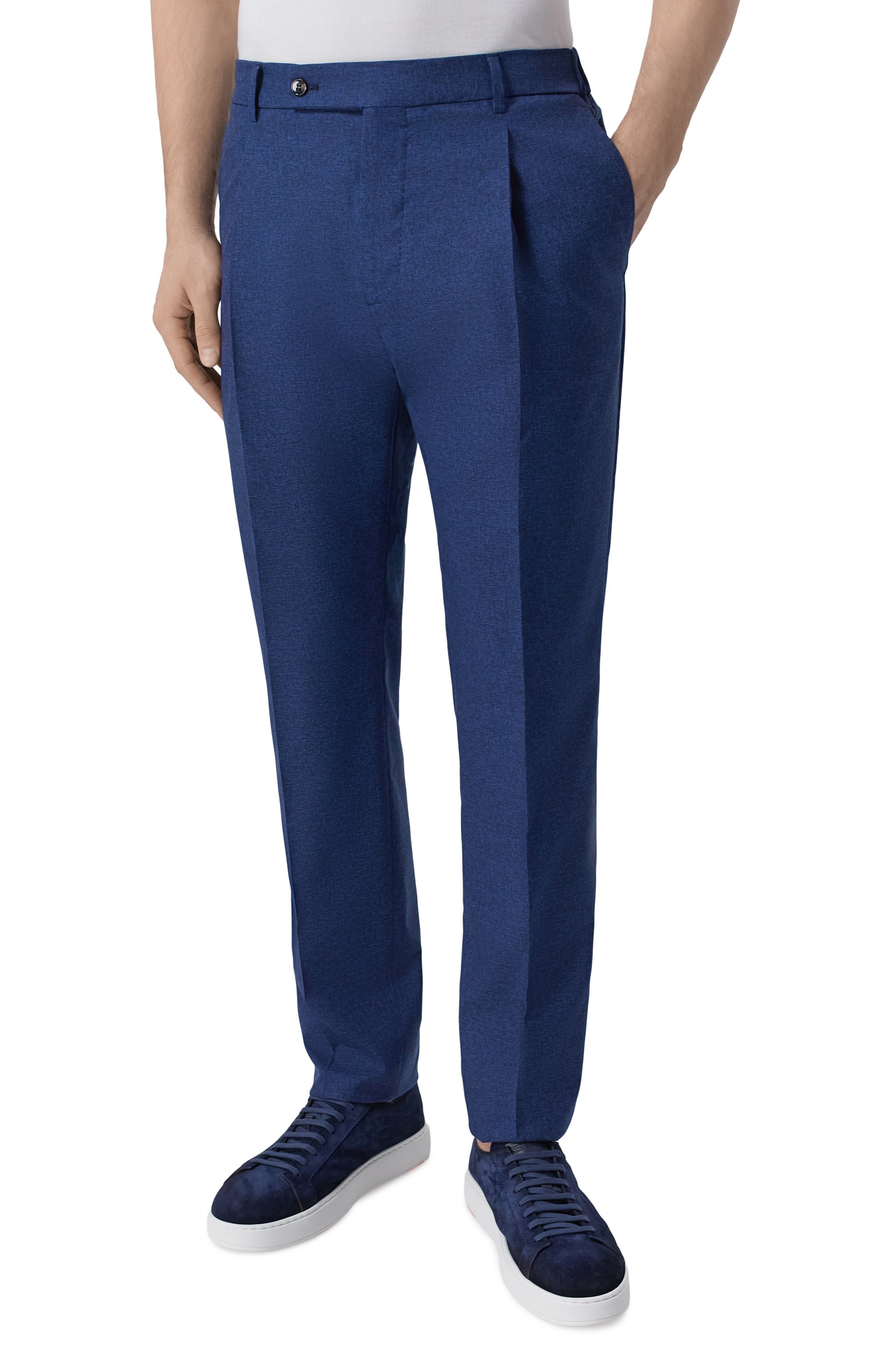 Брюки из шерсти и хлопка ANDREA CAMPAGNA, арт. XRETR0L0NG/GB1866, фото 3